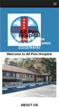 Mobile Screenshot of allpetshospitalnpr.com