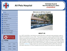 Tablet Screenshot of allpetshospitalnpr.com